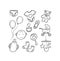 Baby Supply line icon, baby toys vector illustration.