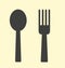 Baby tableware icon