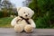 Baby toy bear, soft toy sweet bear white,