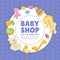 Baby Toy Store and Shop Banner Design Vector Template