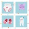 Baby toys banner cartoon family kid toyshop design cute boy and girl childhood art diaper drawing graphic love rattle