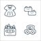 baby and toys line icons. linear set. quality vector line set such as car toy, crayons, bricks