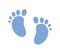 Baby traces icon