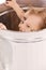 Baby in trash can