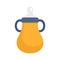 Baby water bottle icon, flat style