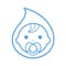 Baby water icon