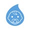 Baby water icon