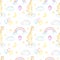 Baby Watercolor Giraffe Pattern