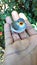 A baby Yellow-billed babbler trying to show he is violent