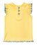 Baby yellow blouse with buttons and blue edge