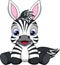 Baby zebra cartoon