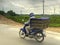 BAC NINH, VIETNAM - JUNE 27, 2017: baby ducks in a cage on a motorbike in vietnam