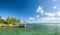 Bacalar, Mexico, South America: [Lake Bacalar, clear waters, lag