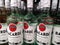 Bacardi Carta Blanca rum in transparent glass bottles in Metro AG hypermarket January 20, 2020 in Russia, Kazan, Tikhoretskaya