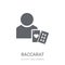 Baccarat icon. Trendy Baccarat logo concept on white background