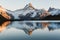 Bachalpsee lake in Swiss Alps