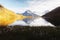 Bachalpsee lake in Swiss Alps mountains