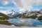 Bachalpsee surrounded by mountains, Grindelwald First