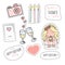 Bachelorette or birthday party stickers.