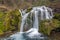 Bachkovo waterfalls cascade in Rhodopes Mountain, Bulgaria