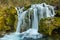 Bachkovo waterfalls cascade in Rhodopes Mountain, Bulgaria