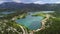 Bacina lakes landscape aerial panoramic view;