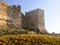 Back of Ayasoluk Castle in Selcuk near Ephesus in turkey