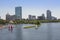 Back Bay Boston skyline with Charles River