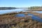 Back bay wetland/estuary at Newport Beach California.