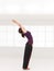 Back bent yoga pose gym