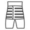 Back body bandage icon outline vector. Patient injury