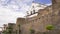 Back of the Episcopal Palace over the medieval Walls of Plasencia, Spain.