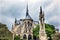 Back Flying Buttresses Overcast Notre Dame Paris France