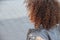 Back of girl\'s curly head of hair