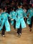 Back of girls dance step at World Dance Olympiad