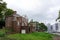 Back of Governor`s house in Governors Island. Old and abandoned building