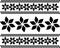 back ground seamless handwriting sketch monochrome design flower repeated pattern.