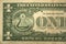 Back Half one dollar bill