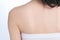 Back image of an asian woman