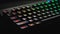 Back lighted computer gaming keyboard with RGB gradient colors