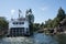 Back of Mark Twain Riverboat at Disneyland, California