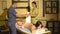 Back massage with four hands in Thai massage