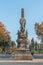 Back of the monument to the mayor Francesc de Paula Rius i Taulet in Barcelona