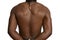 Back of a muscular african man