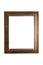 Back side of a hand crafted rectangular wood photo frame