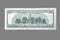 Back side of a hundred dollar bill usa on isolated gray background