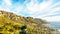 The back side of Table Mountain, called the Twelve Apostles, with the beach community of Camps Bay