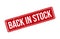 Back in stock Rubber Stamp. Red Back in stock Rubber Grunge Stamp Seal Vector Illustration - Vector