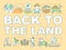 Back to the land word concepts banner. Agrarian movement. Farming and harvesting. Presentation, website. Isolated