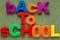 Back to school alphabet letters